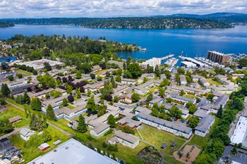 Aerial View at Lake Washington Apartments, Seattle, Washington
